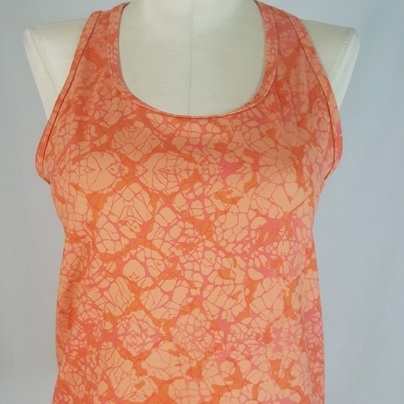 Zella Womens Small Athletic Activewear Racerback Tank Top Orange - Picture 2 of 5